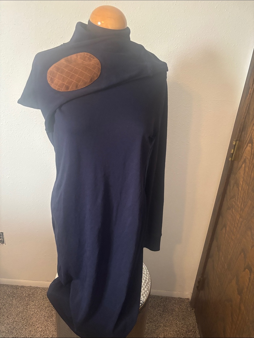 Lauren Ralph Lauren Pullover Dress With Suede Arm Patches Size XL